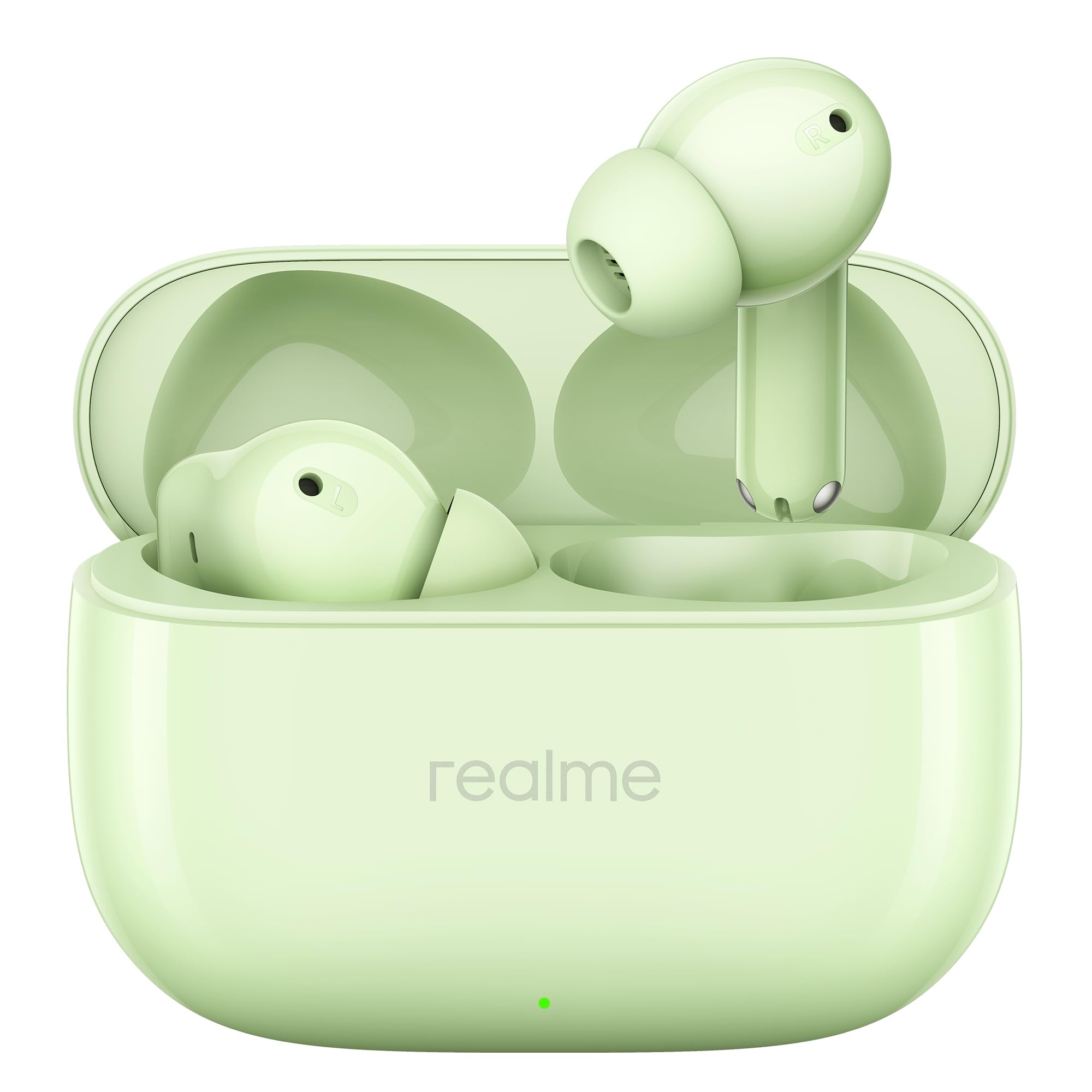 realme Buds T310 Truly Wireless in Ear Earbuds with 46dB Hybrid ANC, 360° Spatial Audio, 12.4mm Dynamic Bass Driver, Upto 40Hrs Battery and Fast Charging (Agile White)