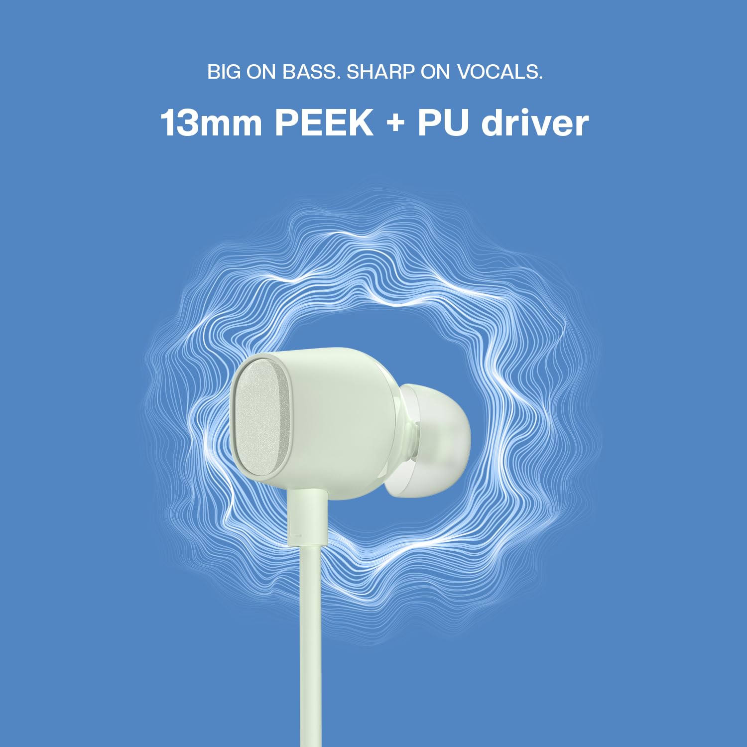 Noise Newly Launched Airwave Crest Bluetooth in Ear Neckband with Metallic Shine on Earbuds,50H of Playtime, EQ Modes, Dual Device Pairing,13mm PEEK+PU Driver, BT v5.4(Velvet Green)