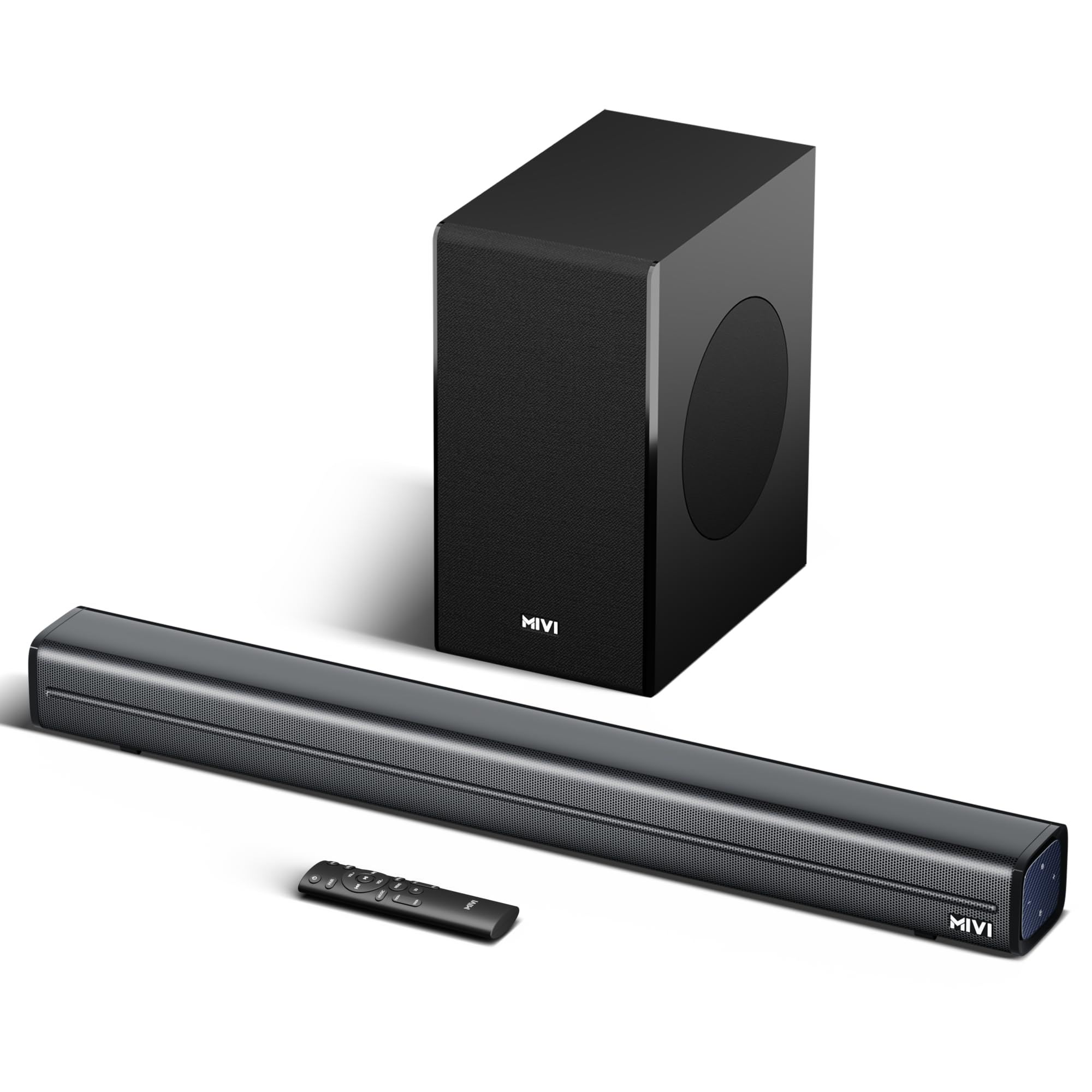 Mivi Superbars Cinematic 900W Premium Dolby Home Theatre System [Newly Launch] with Dual Subwoofers soundbar, 5.2 Channel, EQ & Input Modes, BT v5.3, Sound bar